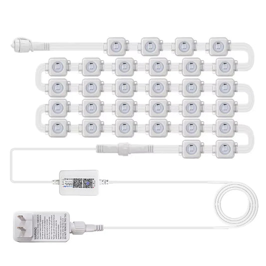 45M RGB LED Outdoor String Lights with APP Control and Scene Modes for Parties and Weddings